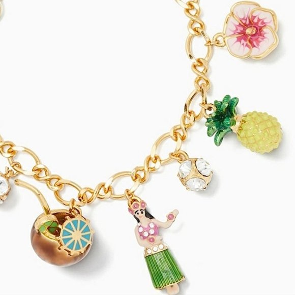 NEW Kate Spade How Charming Hawaii Charm Bracelet - Picture 4 of 9